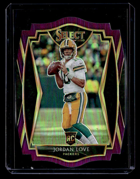 2020 Panini Select #147 Jordan Love Maroon Prizm Die Cut