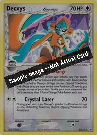Pokemon,EX Holon Phantoms,Deoxys (Delta Species - Normal Forme) - 5/110,Holofoil,Moderately Played — Sample Image, Not Actual Card