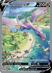 Pokemon SWSH11: Lost Origin Aerodactyl V (Alternate Full Art)