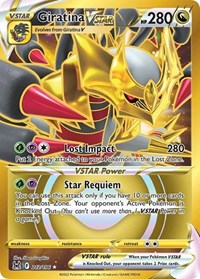 Pokemon SWSH11: Lost Origin Giratina VSTAR (212) (Secret)