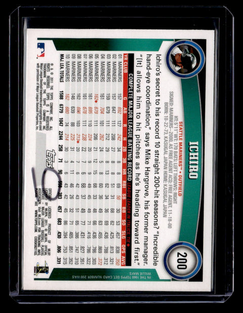 2011 Topps Diamond Anniversary #200 Ichiro Suzuki