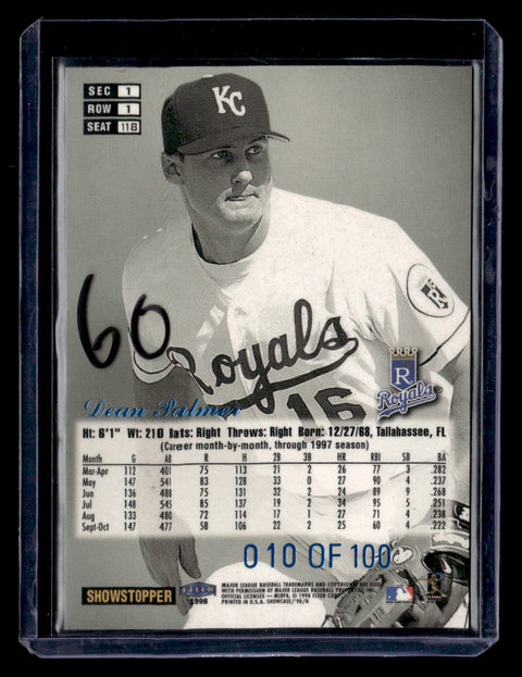 1998 Flair Showcase #118 Dean Palmer Flair Showcase Row 1 (Grace)