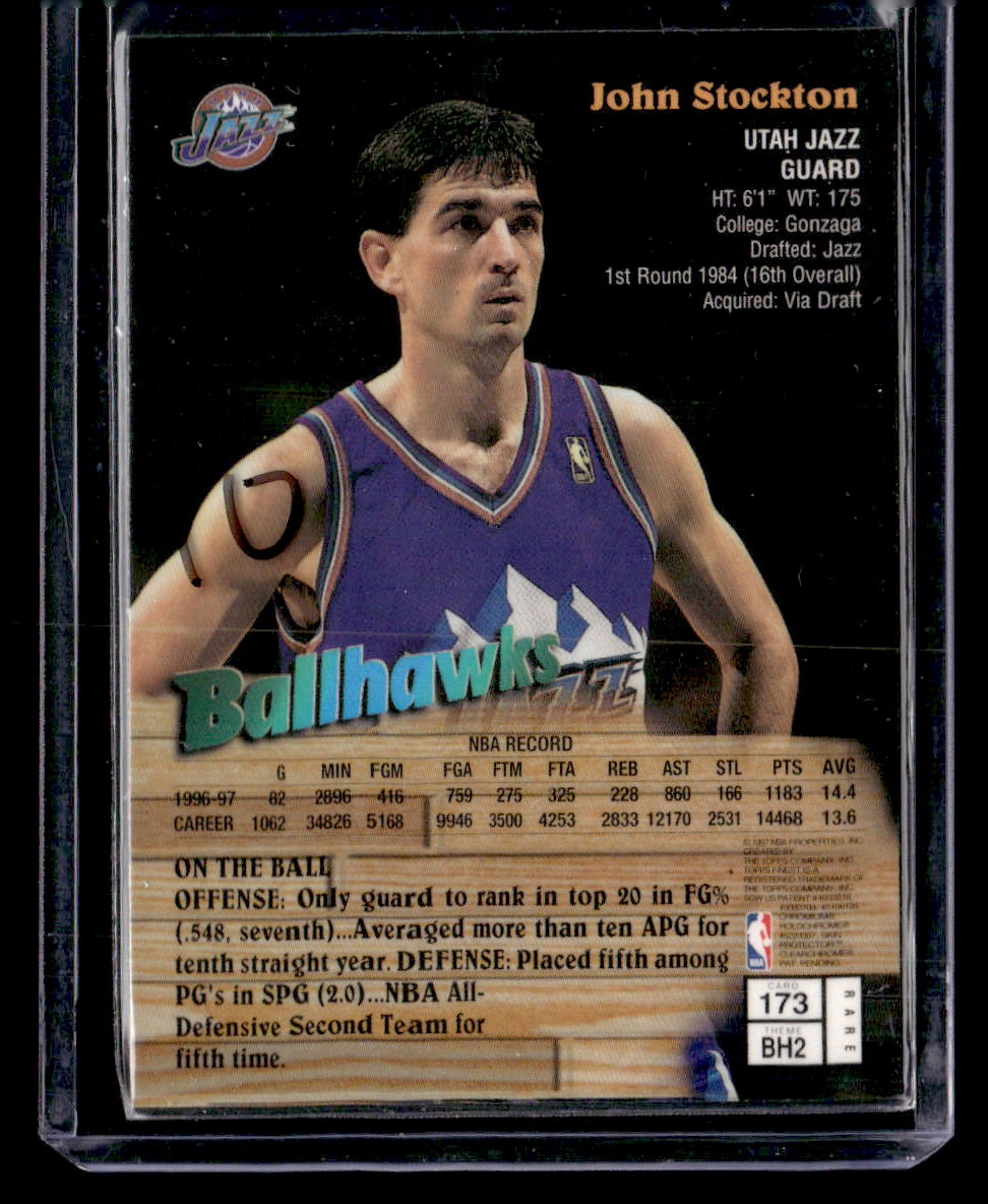 1997-98 Finest #173 John Stockton