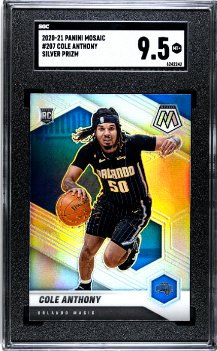 2020-21 Panini Mosaic #207 Cole Anthony Silver Prizm SGC 9.5 6242242