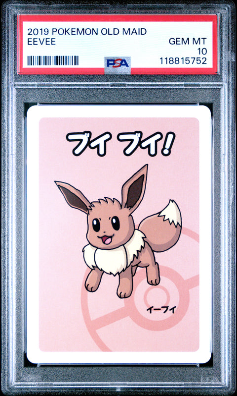 2019 Pokemon Old Maid Eevee # PSA 10