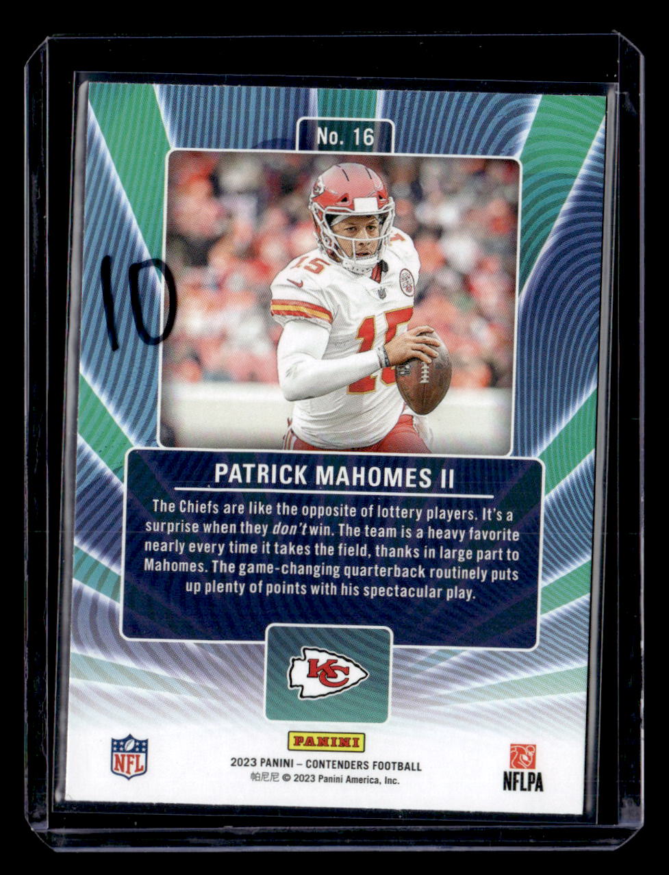2023 Panini Contenders #16 Patrick Mahomes II Winning Ticket