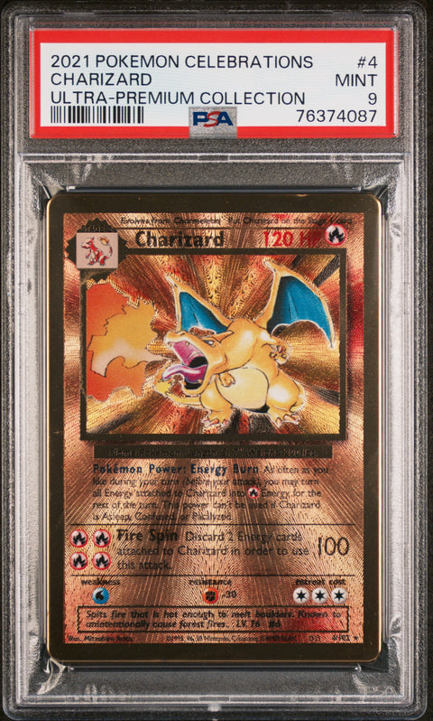 2021 Pokemon Celebrations Ultra-Premium Collection Charizard #4 PSA 9