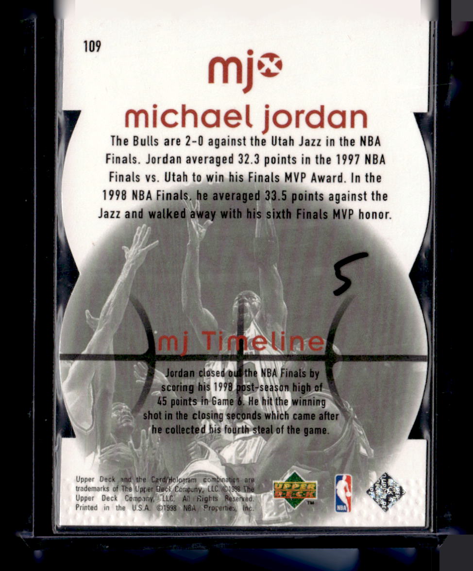 1998 Upper Deck MJx #109 Michael Jordan Timepieces Red #/2300