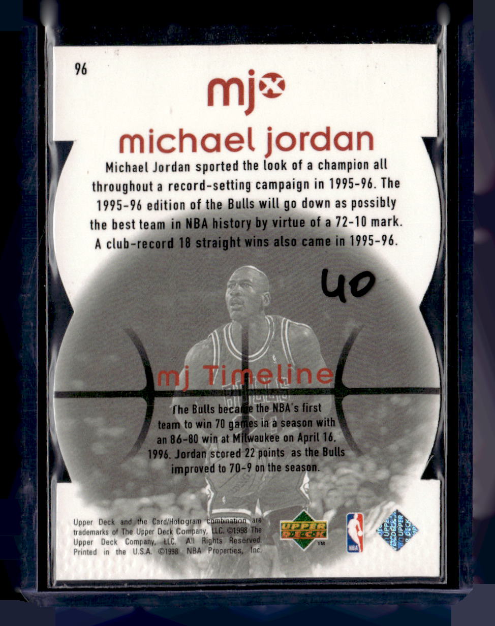 1998 Upper Deck MJx #96 Michael Jordan Timepieces Red #/2300