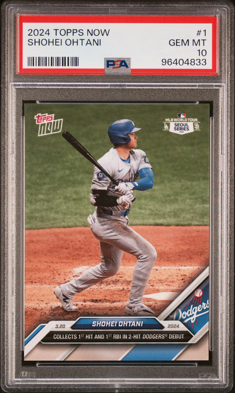 2024 Topps Now #1 Shohei Ohtani PSA 10 96404833