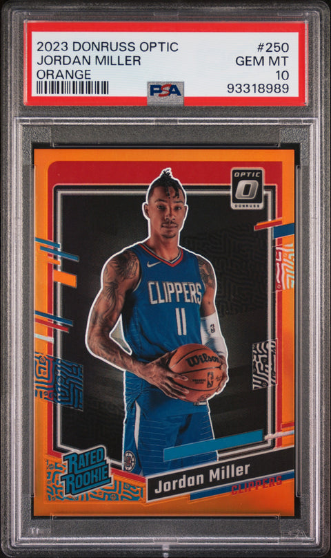 2023 Panini Donruss Optic Jordan Miller #250 PSA 10