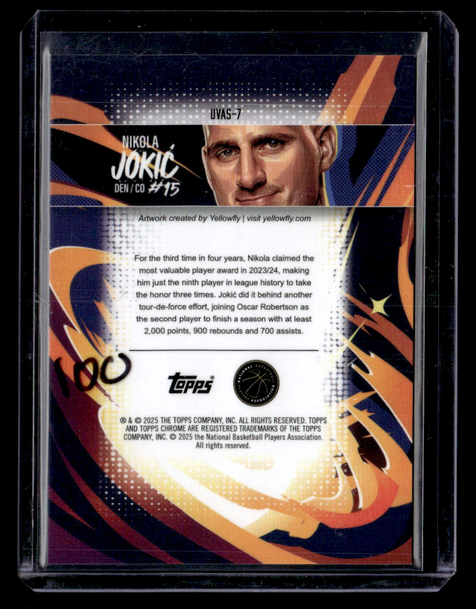 2025 Topps #UVAS-7 Nikola Jokic