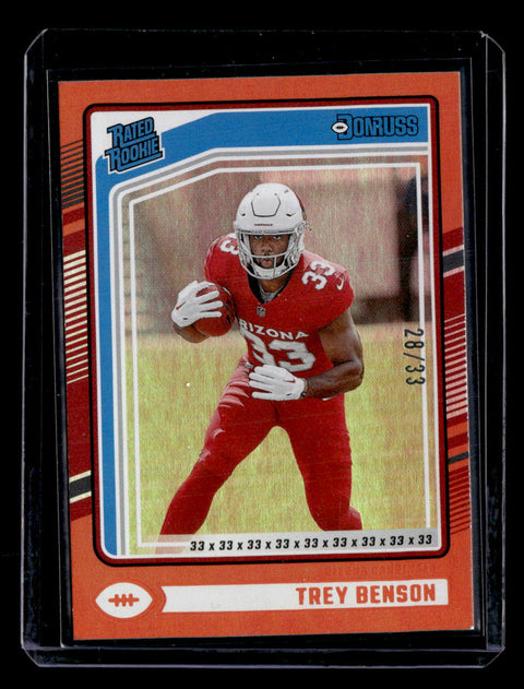2024 Donruss #326 Trey Benson Rated Rookies Orange