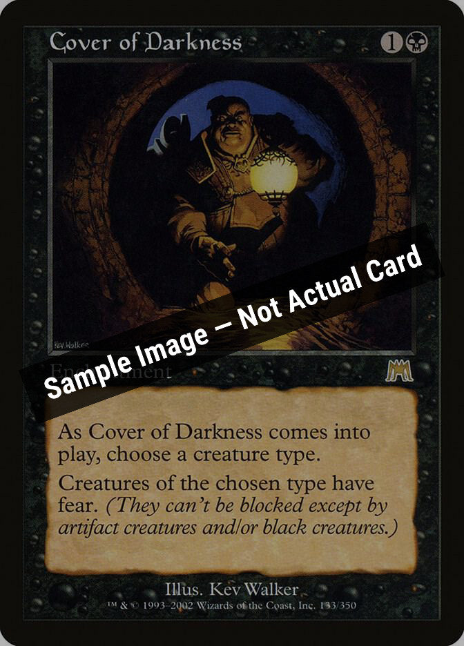 Magic,Onslaught,Cover of Darkness - 133,Normal,Heavily Played — Sample Image, Not Actual Card