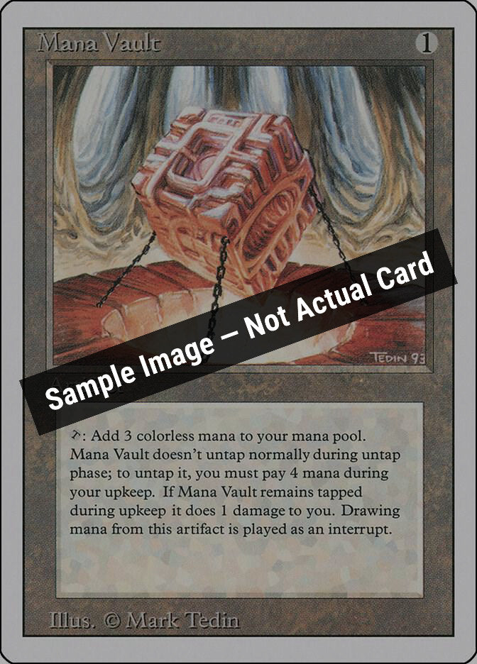 Magic,Revised Edition,Mana Vault,Normal,Lightly Played — Sample Image, Not Actual Card