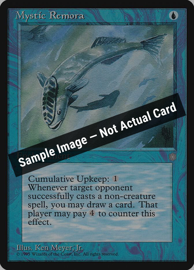 Magic,Ice Age,Mystic Remora - 87,Normal,Lightly Played — Sample Image, Not Actual Card