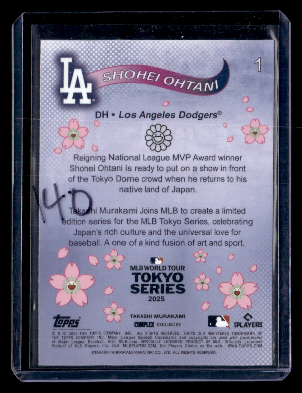 2025 Topps MLB World Tour Tokyo Series Takashi Murakami #1 Shohei Ohtani