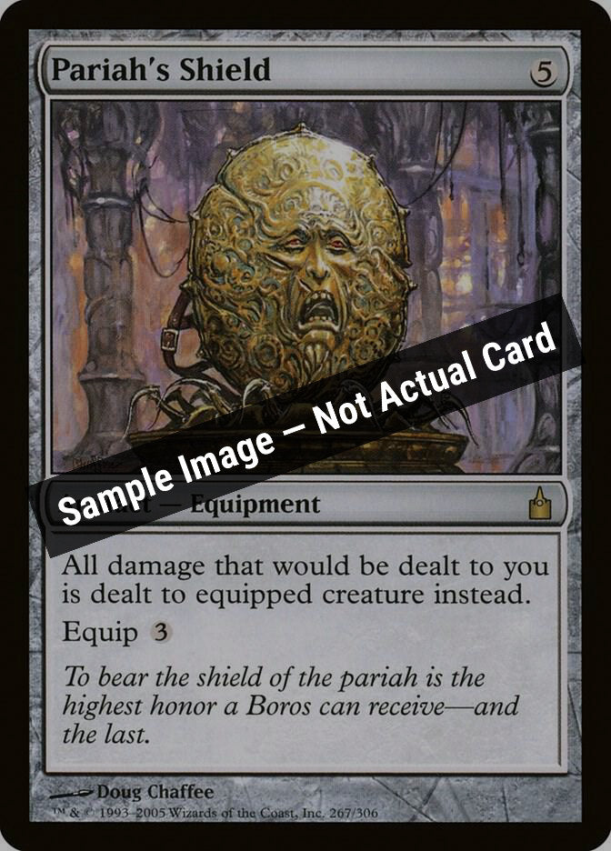 Magic,Ravnica: City of Guilds,Pariah's Shield - 267,Normal,Lightly Played — Sample Image, Not Actual Card