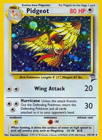 pokemon Base Set 2 Pidgeot