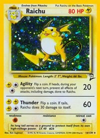 pokemon Base Set 2 Raichu