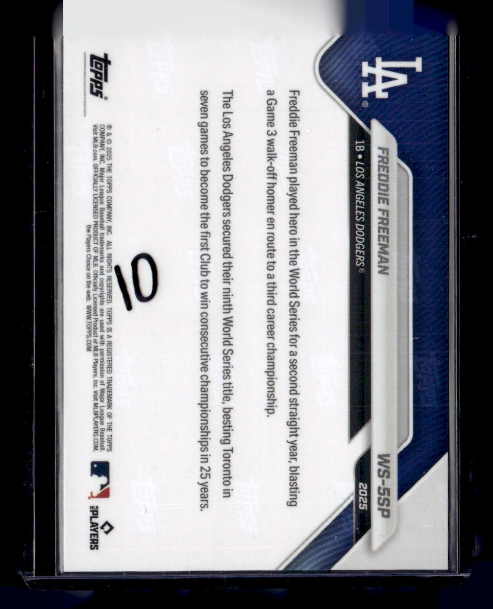 2025 Topps Now World Series Los Angeles Dodgers #WS-5SP Freddie Freeman