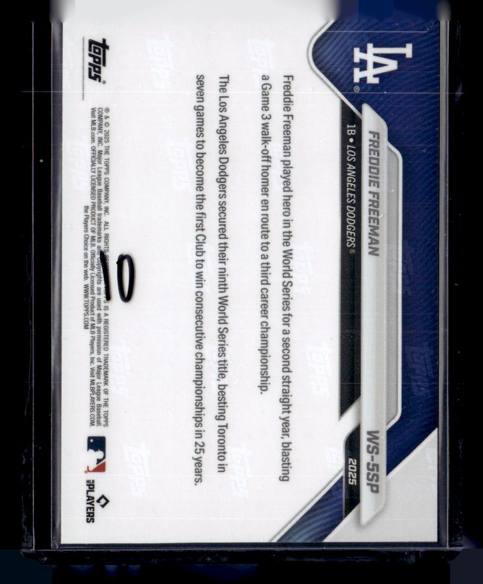 2025 Topps Now World Series Los Angeles Dodgers #WS-5SP Freddie Freeman