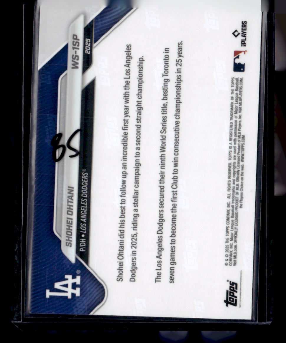 2025 Topps Now World Series Champions Los Angeles Dodgers #WS-1SP Shohei Ohtani