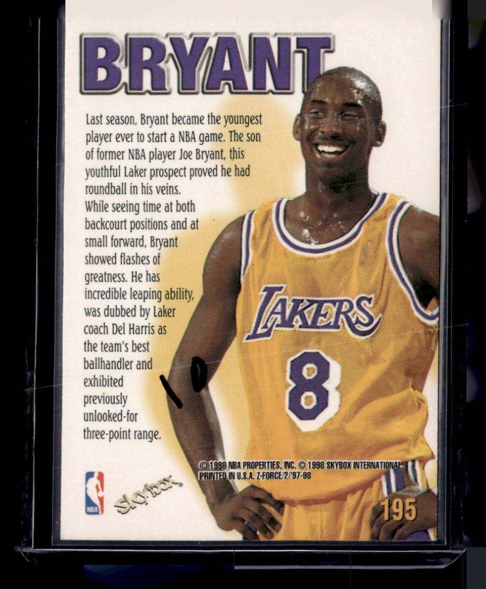 1997-98 SkyBox Z-Force #195 Kobe Bryant