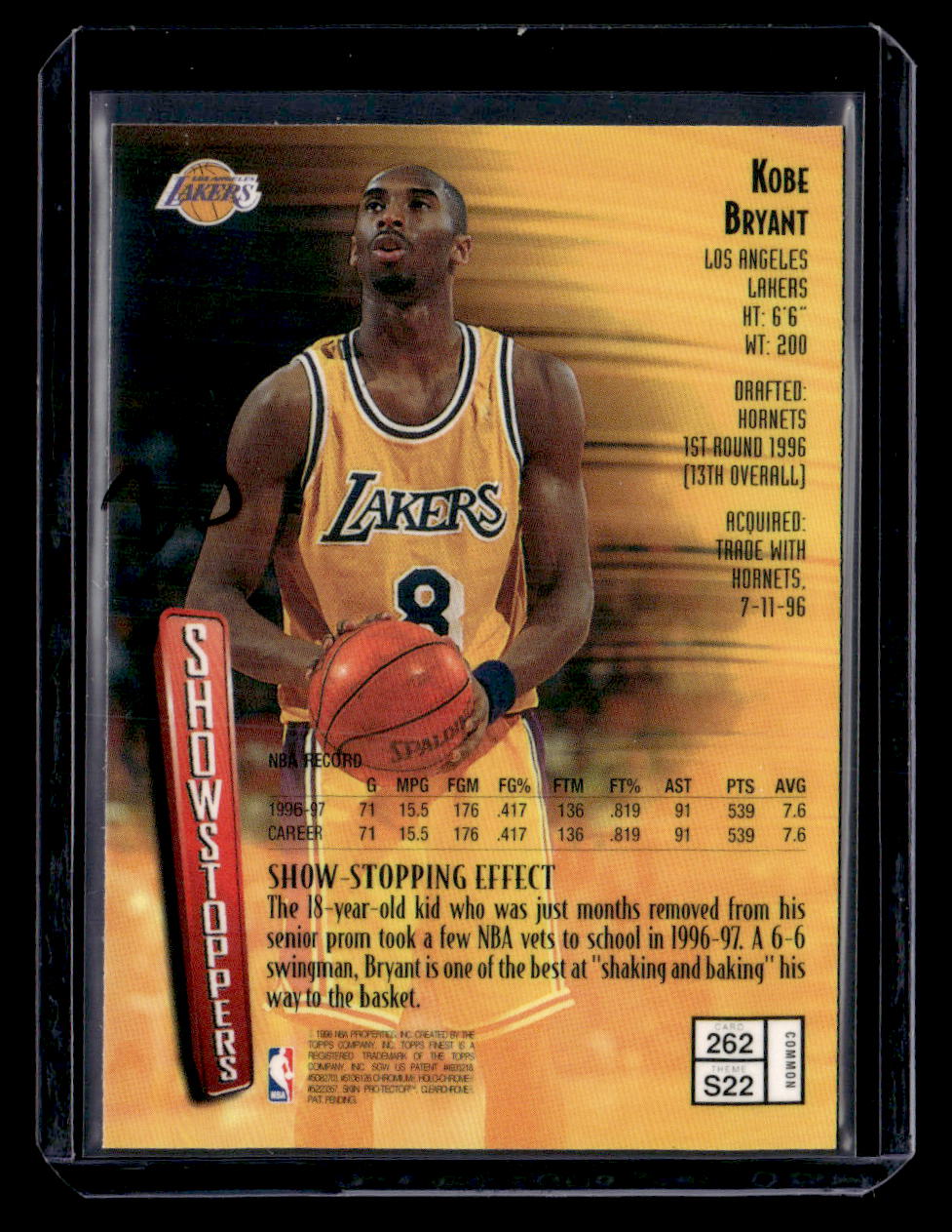 1997-98 Finest #262 Kobe Bryant