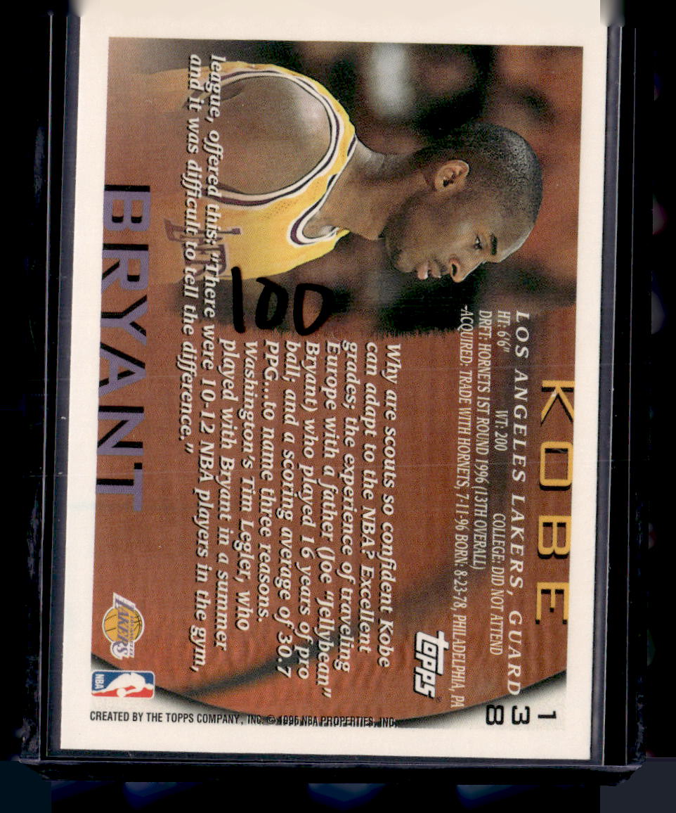 1996-97 Topps #138 Kobe Bryant