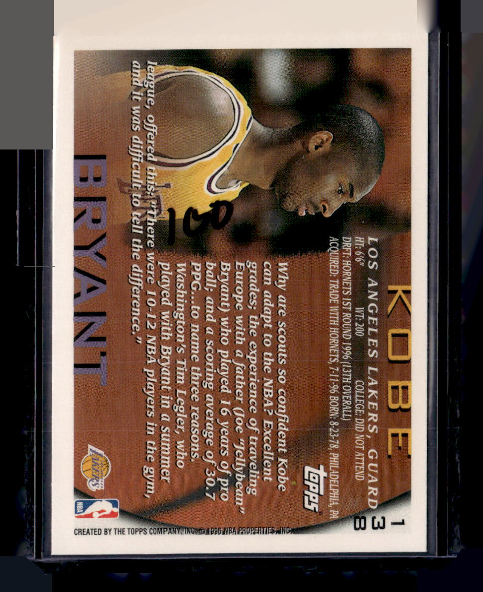 1996-97 Topps #138 Kobe Bryant