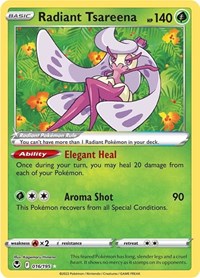 pokemon SWSH12: Silver Tempest Radiant Tsareena