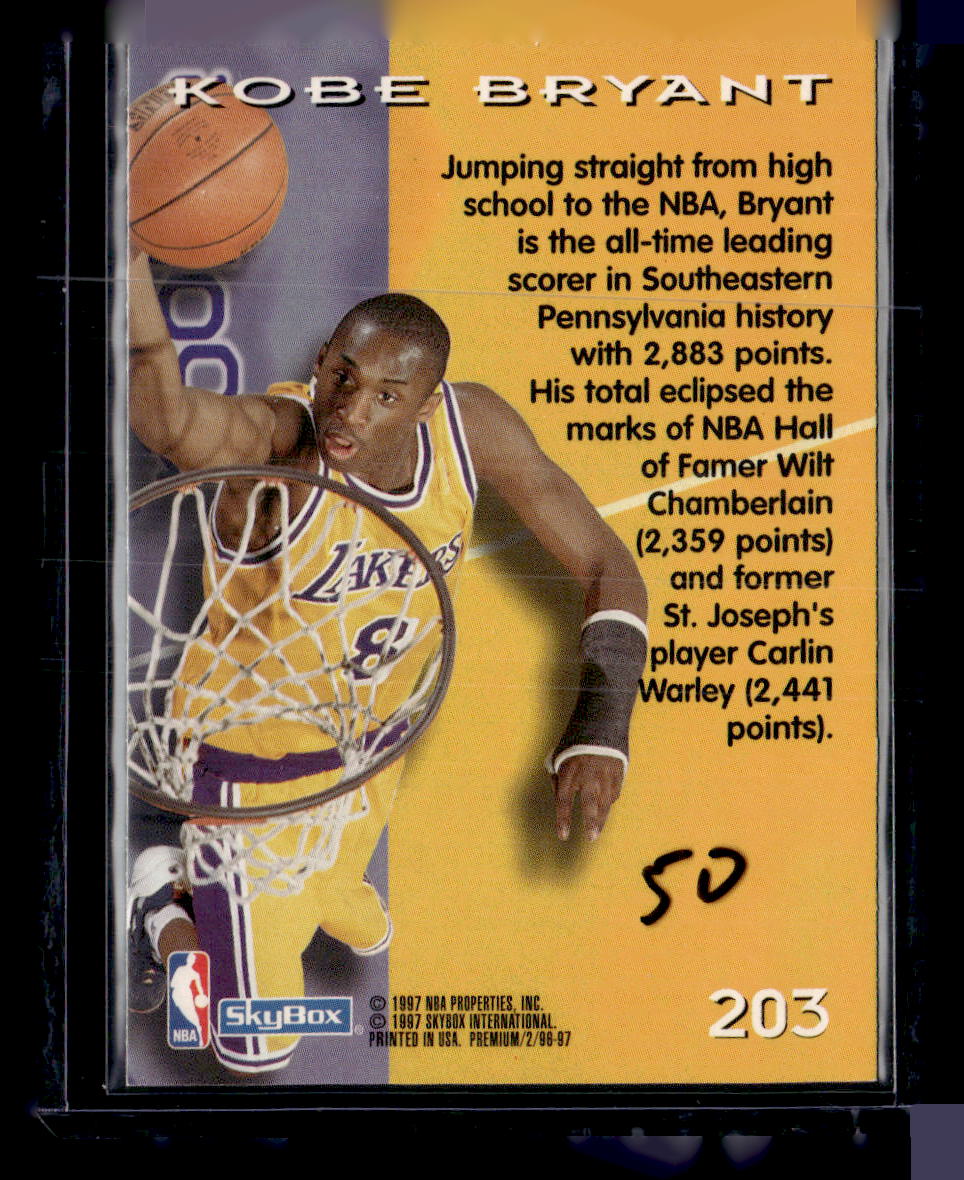 1996-97 SkyBox Premium #203 Kobe Bryant