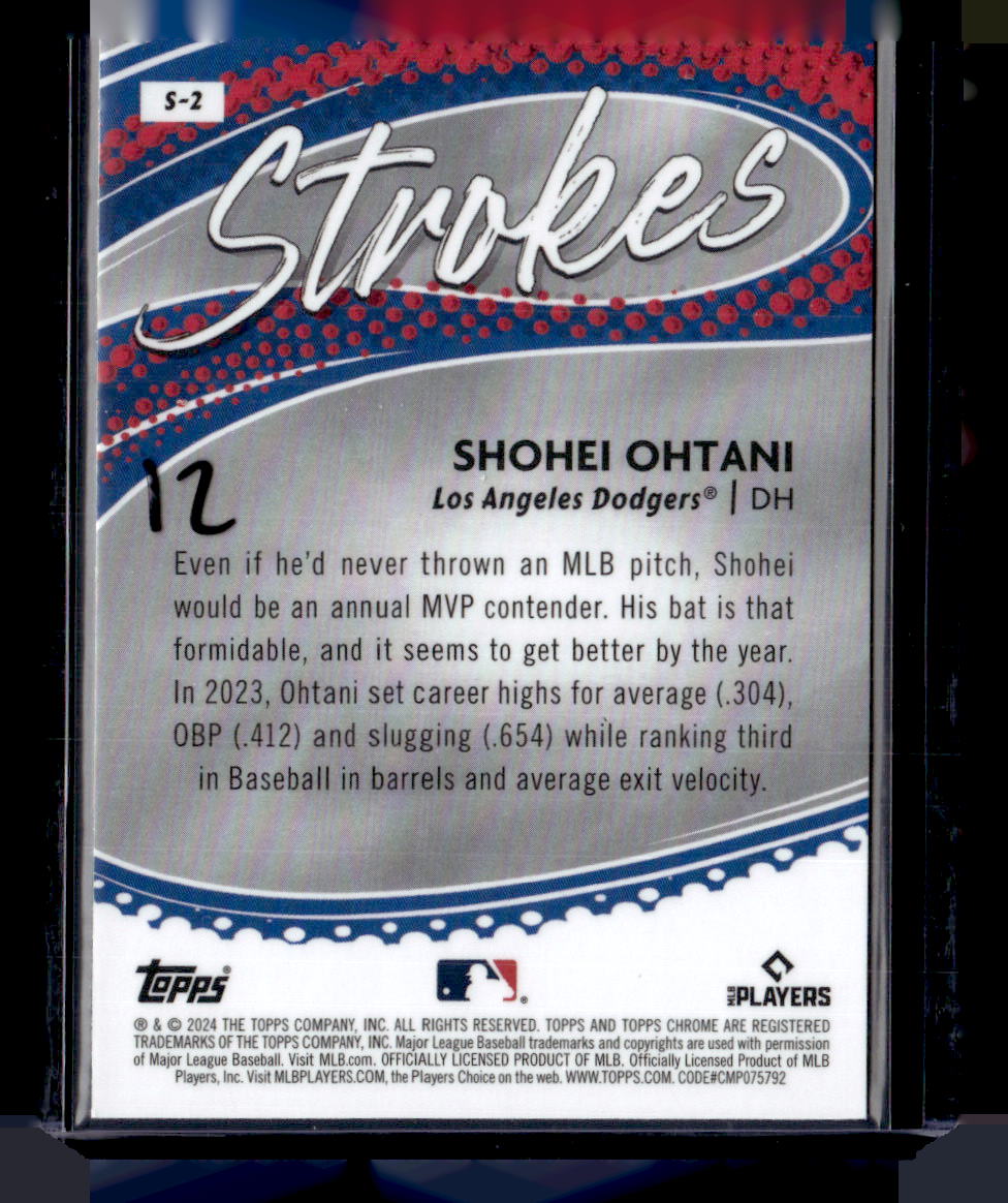 2024 Topps Chrome #S-2 Shohei Ohtani Strokes