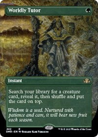 MTG Dominaria Remastered Worldly Tutor (Borderless)