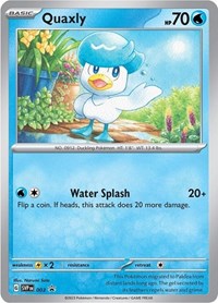 pokemon SV: Scarlet & Violet Promo Cards Quaxly - 003