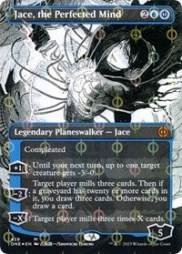 MTG Phyrexia: All Will Be One Jace, the Perfected Mind (Borderless) (Step-and-Compleat Foil)