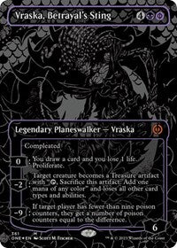 MTG Phyrexia: All Will Be One Vraska, Betrayal's Sting (Oil Slick Raised Foil)
