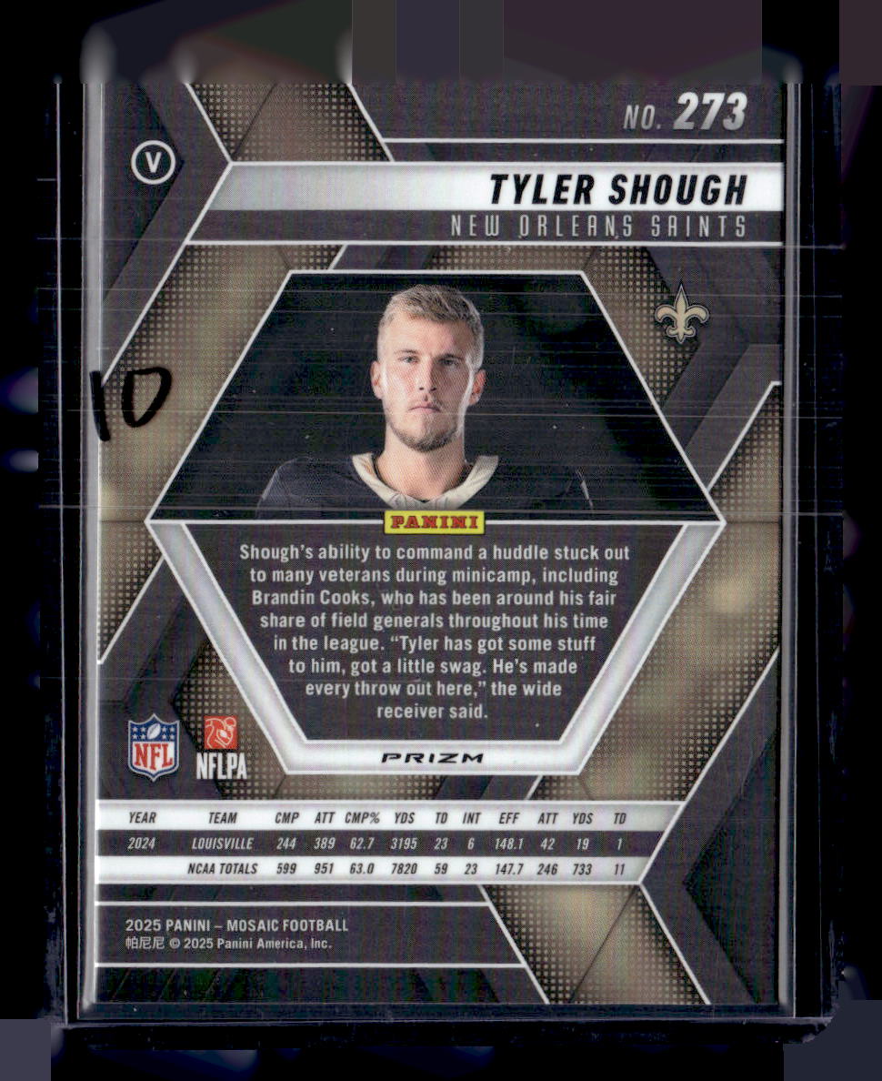 2025 Panini Mosaic #273 Tyler Shough Blue Scope