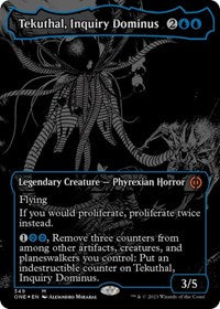 MTG Phyrexia: All Will Be One Tekuthal, Inquiry Dominus (Oil Slick Raised Foil)