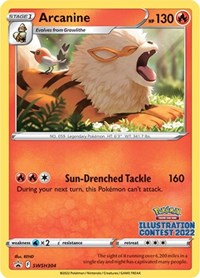 Pokemon SWSH: Sword & Shield Promo Cards Arcanine (Illustration Contest 2022)