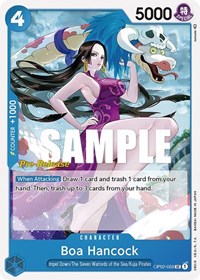One Piece Paramount War Pre-Release Cards Boa Hancock
