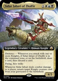MTG Commander: March of the Machine Sidar Jabari of Zhalfir (Extended Art)