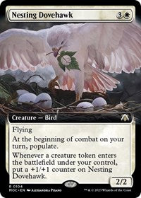 MTG Commander: March of the Machine Nesting Dovehawk (Extended Art)