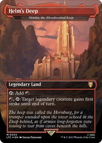MTG Commander: The Lord of the Rings: Tales of Middle-earth Helm's Deep - Shinka, the Bloodsoaked Keep (Surge Foil)