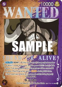 One Piece Pillars of Strength Kaido (Wanted Poster)