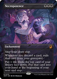 MTG Wilds of Eldraine: Enchanting Tales Necropotence (Anime Borderless Aloha Card Shop MTG Wilds of Eldraine: Enchanting Tales Necropotence (Anime Borderless Aloha Card Shop