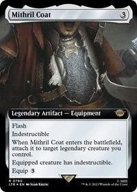 MTG Universes Beyond: The Lord of the Rings: Tales of Middle-earth Mithril Coat (Extended Art) (Surge Foil)