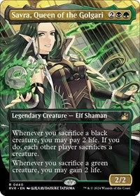 MTG Ravnica Remastered Savra, Queen of the Golgari (Anime Borderless)