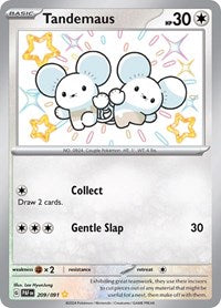 pokemon SV: Paldean Fates Tandemaus - 209/091